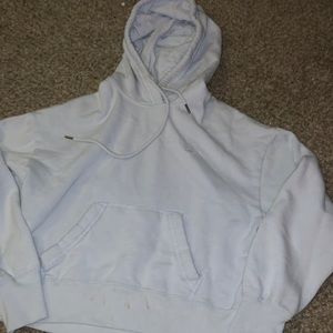 Blue pullover hoodie